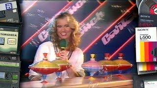 TV: Sky Channel (19850421) - Sky Trax Eurochart Top 50 | Linda de Mol | Cartouch | Utrecht (matig)