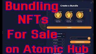 How to Bundle NFTS for Sale on Atomic Hub