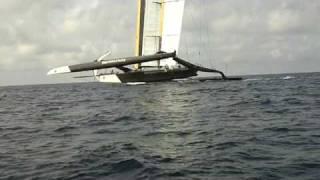 BMW/Oracle America's Cup Trimaran - Going FAST