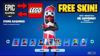 How To Get Mr. Dappermint Skin NOW FREE In Fortnite! (Connect Lego Account With Epic Games Account)