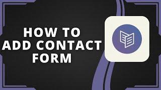 How To Add Contact Form In Carrd.co Website (Best Method)