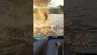 INSANE fight with giant 7+ Texas largemouth on Lake Naconiche #fishing #bassfishing #kayakfishing