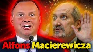 Alfons Macierewicza. Skandal! Prezydent Duda broni przekrętów i kłamstw Macierewicza.