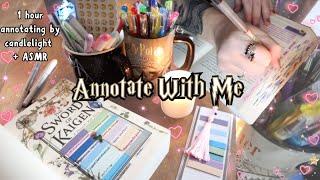 annotating by candlelight ₊⋆⁺⋆₊ annotate with me ₊⋆⁺⋆₊️₊⋆⁺⋆₊ cozy asmr ambiance, no talking