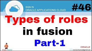 Oracle Fusion 46: Types of roles in fusion - Part-1