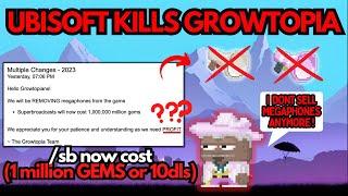 SB now cost 1mil gems! RIP GROWTOPIA! No more megaphones!