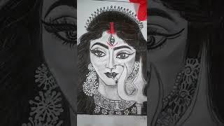 Maa durga Pencil Sketch Drawing // Susmita Art
