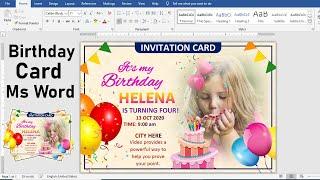 How to Make Birthday Card in Ms Word