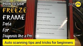 Launch x431 pro scanner for biginers |  Freeze frame Data | vehicle scanning for advance diagnostics