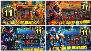 Part -10 A11 ROYAL PASS//1 TO 100 RP REWARDS/ ACE 11 ROYAL PASS LEAKS ( A11 ROYAL PASS PUBG MOBILE)