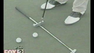 Putting tip live on FOX 2 News, Mulligan's Golf Center, Oct. 2000