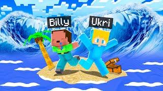 Billy und Ukri ÜBERLEBEN einen TSUNAMI auf einer Insel in Minecraft!