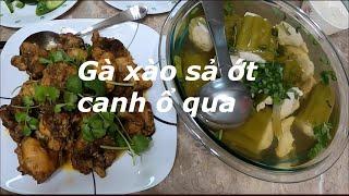 Cuộc Sống Ở Mỹ: Bữa nay cả nhà ăn Gà xào sả ớt và canh ổ qua - Lemongrass chicken