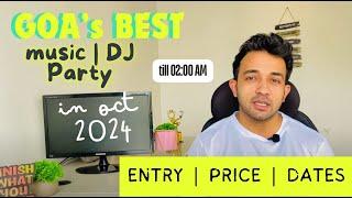 Goa October Fest 2024 | Party in Goa | DJ Nights | Panjim Events | Best Club | Dates |  ENTRY