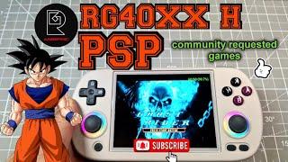 Anbernic RG40XX H testing PSP community games I PlayStation Portable I Retro Handheld