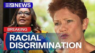 Pauline Hanson's tweet to Muslim senator was 'strong racism', judge rules | 9 News Australia