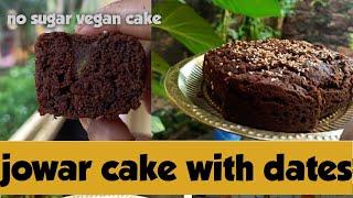 Jowar Cake Recipe With DATES [GLUTEN-FREE Baking With Sorghum Flour In Airfryer]