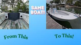 50 Year Old 23' Potter-Built SeaCraft - Epic Transformation to Better than New!