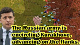 The Russian army is encircling Kurakhove, advancing on the flanks.