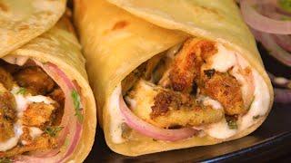 Chicken Malai tikka roll/how to make malai tikka paratha roll