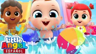 5 Bebitos Jugando en la Piscina | Canciones Infantiles de Bebé Juan