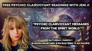 "Psychic Clairvoyant Messages From The Spirit World" With Jeni Ji