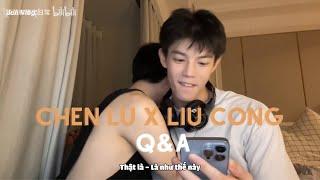 [Engsub/BL] What part of your lover's body do you like to kiss the most? Q&A | Chen Lv & Liu Cong