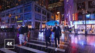 Experience the CALM of a New York Rain Walk at Night