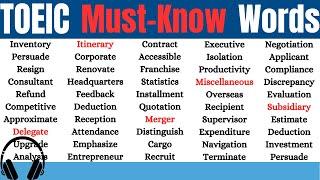 50 Essential TOEIC Words You Need to Know