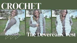 Quick and easy crochet faux fur vest tutorial, The Devereaux Vest crochet pattern and tutorial