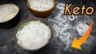 Make keto udon & flat riceless noodles ~ 2 updated recipes | Use these methods for keto fettuccine