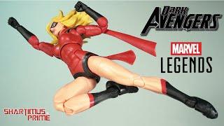 Marvel Legends Dark Ms. Marvel Warbird Dark Avengers Comic Moonstone Action Figure Review