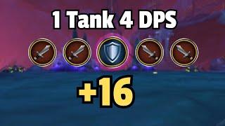 NO HEALER? 1 Tank 4 DPS vs +16 Ara Kara