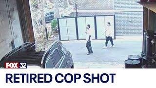 Video captures moment retired police sergeant shot in Chicago