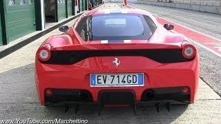 Ferrari 458 Speciale Start, Rev and Accelerations!