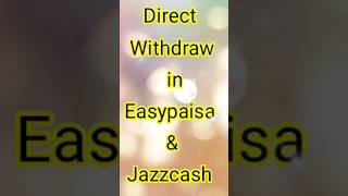 Jazzcash Easypaisa Earning App #shorts #viralshort #youtubeshorts #ytshorts #short