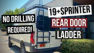 Aluminess Sprinter 2019+ Rear Door Ladder Installation