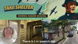 Restored world war 2 air raid shelter Downs school Brighton. #takeshelter