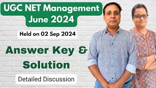 Detailed Solution - UGC NET in Management  Code 17- June 2024 Paper-held on 02 Sep 2024