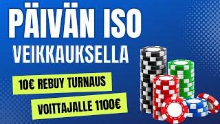 Päivän Iso Veikkauksella. SIsäänosto 10€ ja Voittajalla 1100€. #nettipokeri #suomipokeri