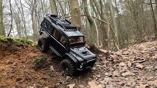 Scale Crawler Traxxas TRX4 Defender Black & Friends on Tour