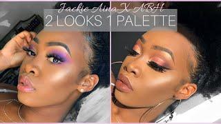 2 LOOKS 1 PALETTE (Jackie Aina X ABH) | Maya Galore