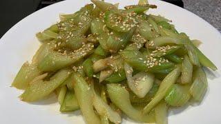 Stir Fried Celery | Chinese Style Basic Celery Stir Fry Recipe | FullHappyBelly