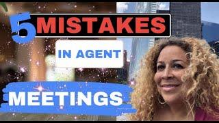 5 Mistakes Actors Make in Agent Meetings | Beginner Tips