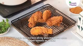 Extra Crunchy Peri Peri Fried Chicken at home | Ready-To-Fry | FreshToHome