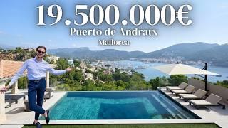 Touring 19.500.000€ Old Money Style Modern Finca with absolutely stunning views in Port Andratx!