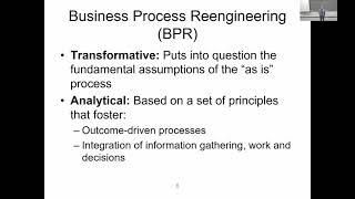 Business Process Management Course - Lecture 8: Business Process Redesign (part 1)