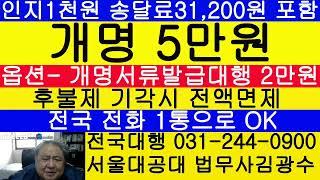 서울 작명소 유명한 곳 잘하는 곳 작명 후 개명 법무사