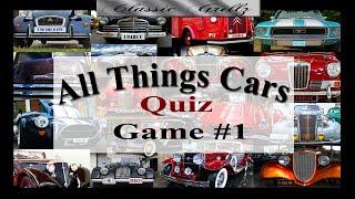 ALL THINGS CARS GAME - QUIZ 1