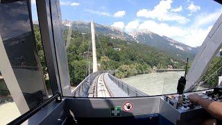 Leitner Standseilbahn Hungerburgbahn  Funicular Up 2019 POV Onride